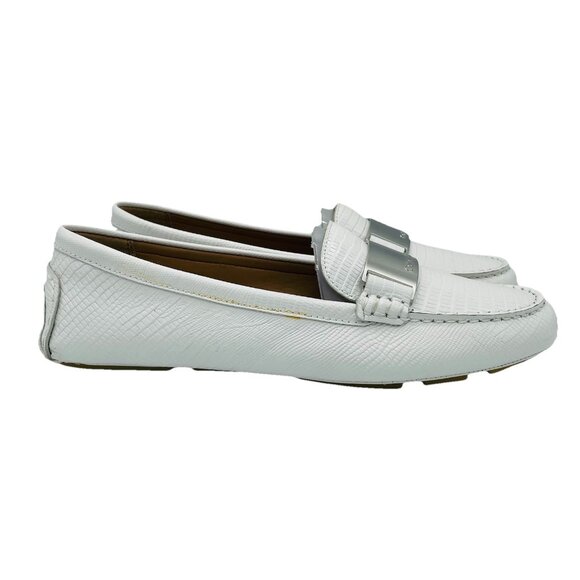 Calvin Klein Shoes Womens Size 11 White Lisette Flats Classic Comfort Loafers - Picture 1 of 10